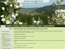 Tablet Screenshot of heimatverein-morsbach.de